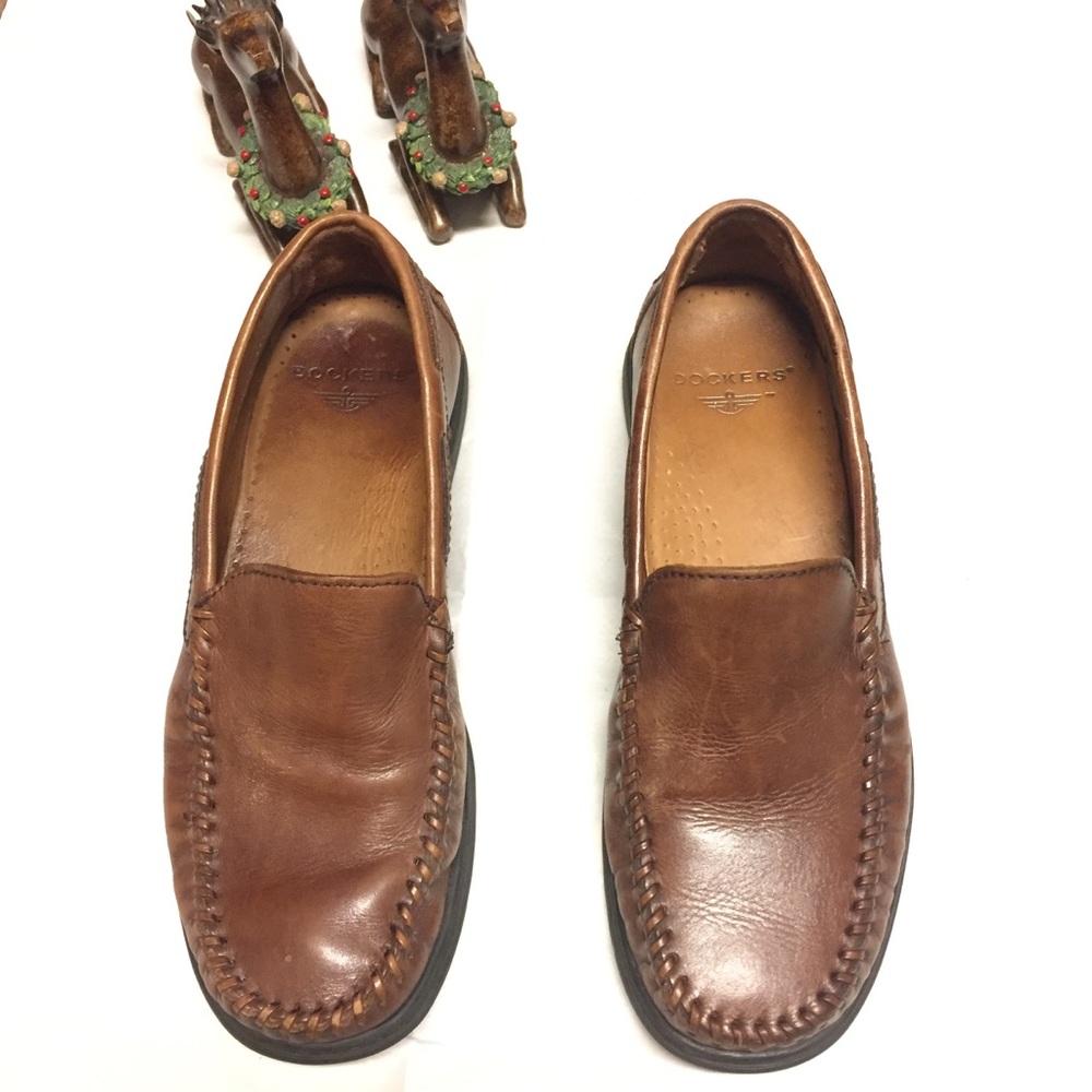 Dockers Men's  Leather Brown Shoes